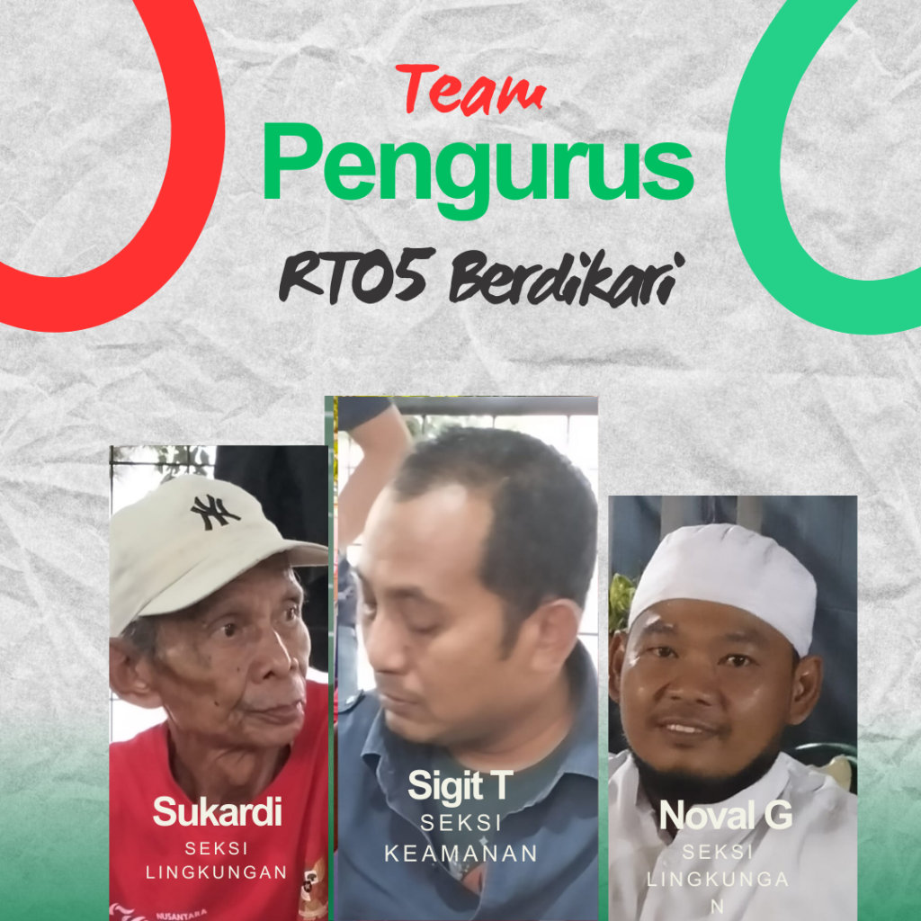 Team Pengurus RT 1